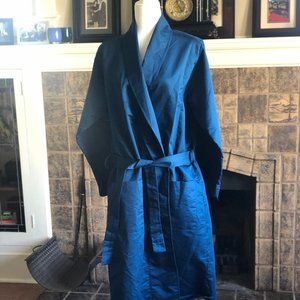 Luxury Bathrobe Robe Unisex Blue 800 thread count